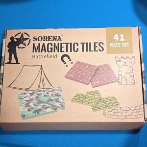 Magnetic Tiles Battlefield Set - 41 Piece